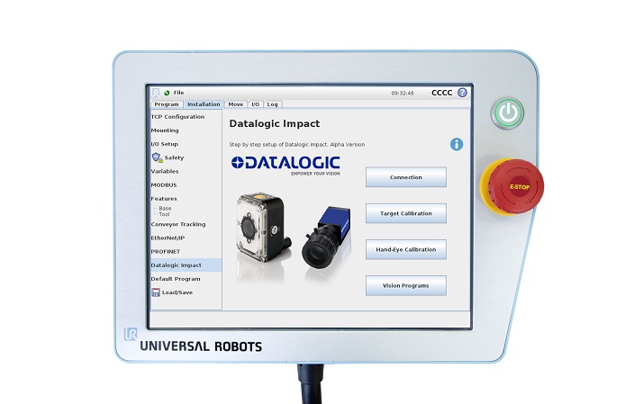 Grazie al software Datalogic, la Smart Camera funziona semplicemente sui cobot UR
