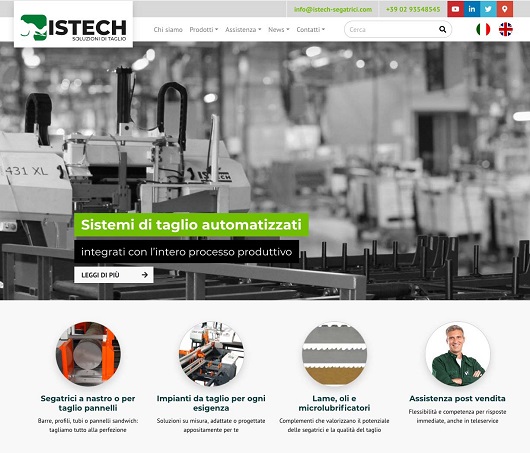 Nuovo sito per ISTech Nuovo sito per ISTech