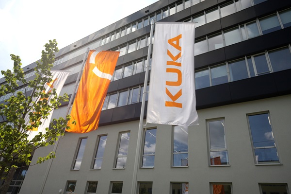 Il quartier generale di KUKA ad Augsburg, in Germania.