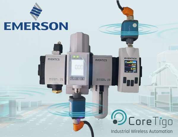 Emerson propone soluzioni sostenibili con le tecnologie di automazione industriale wireless di CoreTigo.