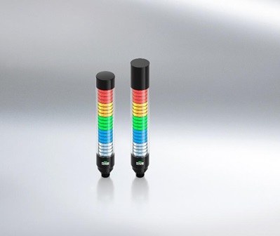 La torretta di segnalazione Modlight60 Pro RGB IO-Link di Murrelektronik consente una segnalazione chiara ed efficace.